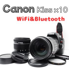 キヤノン(Canon)の【美品】Canon EOS Kiss X10 ダブルズーム 説明書/CD付属(デジタル一眼)