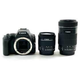 キヤノン EOS Kiss X10 ダブルズームキット ブラック 中古(デジタル一眼)