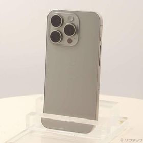 〔中古〕Apple(アップル) iPhone15 Pro 512GB ナチュラルチタニウム MTUK3J／A SIMフリー〔198-ud〕