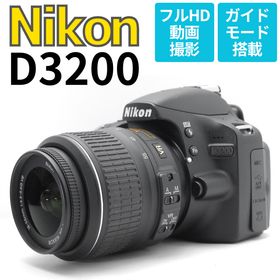 ニコン(Nikon)の【箱付き美品】Nikon D3200 スマホ転送 フルHD動画対応 一眼レフ (デジタル一眼)