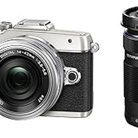 【中古】OLYMPUS PEN E-PL7 EZダブルズームキット シルバー ミラーレス一眼 E-PL7 EZ DZKIT SLV