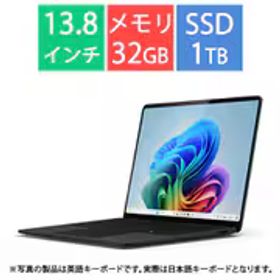 マイクロソフト Microsoft ノートパソコン/Copilot+ PC/13.8型/Surface Laptop（第7世代）/Snapdragon X Elite/メモリ 32GB/SSD 1TB/Windows 11 Home/Microsoft 365 Personal（24か月版）/Office Home ＆ Business 2024 オプション付/NPU搭載/ブラック EP2-18291