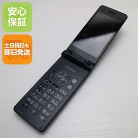 安心保証 美品 SH-02L AQUOS ケータイ ブラック 本体 白ロム