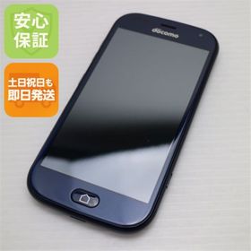 フジツウ(富士通)の新品同様 F-42A らくらくスマートフォン ネイビー M444(スマートフォン本体)