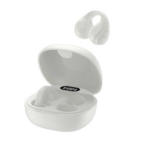 グリーンハウス オープンイヤーワイヤレスイヤホン イヤーカフタイプ ホワイト [ ワイヤレス ( 左右分離 ) / Bluetooth 対応 ] GH-OWSB-WH