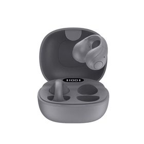 ワイヤレスイヤホン イヤーカフ型 アクセサリー ブルートゥース イヤフォン グリーンハウス GH-OWSB-GY/9000 グレーｘ１台