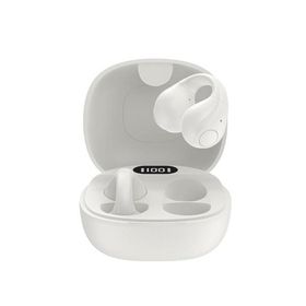 ワイヤレスイヤホン イヤーカフ型 アクセサリー ブルートゥース イヤフォン グリーンハウス GH-OWSB-WH/9017 ホワイトｘ１台