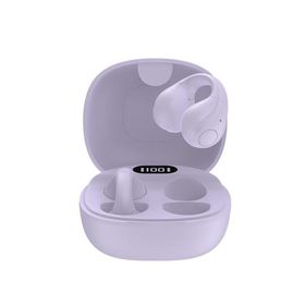 ワイヤレスイヤホン イヤーカフ型 アクセサリー ブルートゥース イヤフォン オープンイヤー グリーンハウス GH-OWSB-PU/9024 パープルｘ１台/送料無料