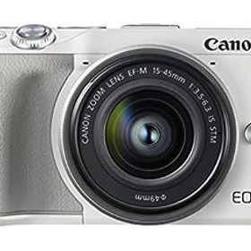 【中古】（非常に良い）Canon ミラーレス一眼カメラ EOS M3 レンズキット(ホワイト) EF-M15-45mm F3.5-6.3 IS STM 付属 EOSM3WH-1545ISSTMLK