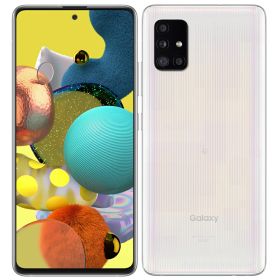 【中古】Bランク【やや傷や汚れあり】 SIMフリー scg07 samsung galaxy A51 5g プリズムブリックスホワイト 利用制限〇(白ロム) 送料無料