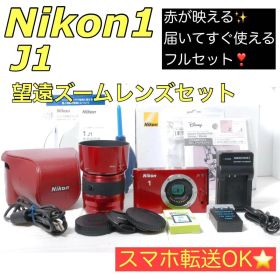 ショット数1634回✨Nikon 1 J1 ミラーレス 望遠レンズ付 人気