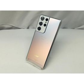 【中古】SAMSUNG docomo 【SIMロック解除済み】 Galaxy S21 Ultra 5G ファントムシルバー 12GB 256GB SC-52B【札幌】保証期間１ヶ月【ランクC】