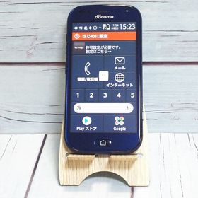 docomo らくらくスマートフォン F-42A ネイビー SIMロック 082