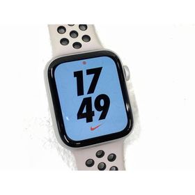 中古 Apple Watch Series5 Nike GPS+Cellular 44mm シルバーアルミニウムケース デザートサンド／ブラックNikeスポーツバンド MWR82J/A※バッテリ残量やや少なめ