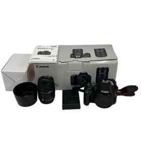 【中古】 Canon EOS Kiss X9 EF-S 18-55mm F4-5.6 IS STM 55-250mm F4-5.6 IS STM デジタル一眼レフカメラ ダブルズーム キット O10824367