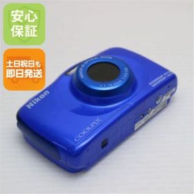 美品 COOLPIX S33 ブルー 即日発送 コンデジ Nikon 本体 土日祝発送OK 09000