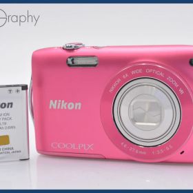 ★極上美品★ ニコン Nikon COOLPIX S3300 6x 同梱可 #am319