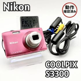 【動作OK】Nikon COOLPIX S3300 付属品あり 2615-11