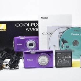 【お値下げ歓迎・美品】 ニコン Nikon COOLPIX S3300 パープル