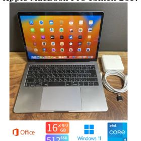 ［美品］Apple MacBook Pro 13inch 2017/Core i5 2.3GHz/メモリ16GB/SSD512GB/Windows11/Office 2024/468