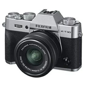【中古】 富士フイルム(FUJIFILM) ミラーレス一眼カメラ X-T30XCレンズキット シルバー X-T30LK-1545-S