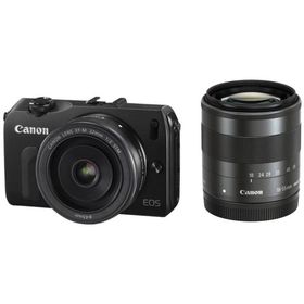 キヤノン Canon EOS M ダブルレンズキット ブラック <プレゼント包装承ります>