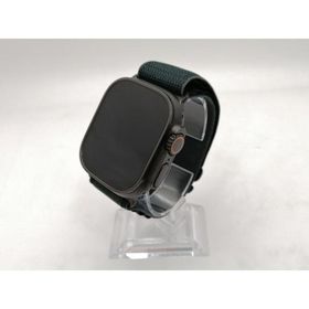 【中古】Apple Apple Watch Ultra2 49mm Cellular ブラックチタニウムケース/ダークグリーンアルパインループ M MX4R3J/A【大須2】保証期間１ヶ月【ランクA】