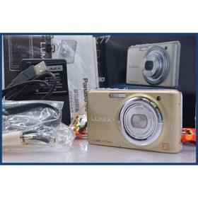 ★極上美品★ パナソニック Panasonic LUMIX DMC-FX77 元箱、バッテリー、充電器、メモリーカード、取扱説明書付属 ★完動★ #am1596(コンパクトデジタルカメラ)