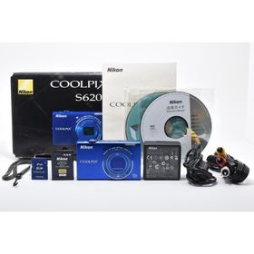 ニコン(Nikon)の【ほぼ新品・付属品完備】 Nikon COOLPIX S6200 ブルー(コンパクトデジタルカメラ)