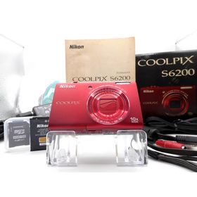 ニコン(Nikon)の【箱付き】ニコン Nikon COOLPIX S6200 レッド(コンパクトデジタルカメラ)