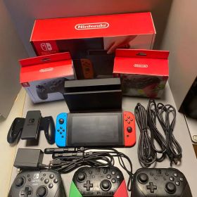 Nintendo Switch 本体 青/赤＋プロコン3台