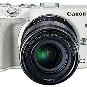 【中古】（非常に良い）Canon ミラーレス一眼カメラ EOS M3 レンズキット(ホワイト) EF-M18-55mm F3.5-5.6 IS STM 付属 EOSM3WH-1855ISSTMLK