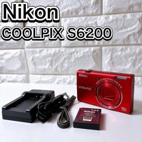 Nikon COOLPIX S6200 レッド コンパクトデジタルカメラ 人気