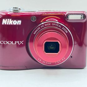 極上品 Nikon ニコン COOLPIX L30 レッド コンパクトデジタルカメラ コンデジ 美品 デジカメ 動作品 B497