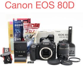 美品/保証付/デジタル一眼レフカメラ/Canon EOS 80D標準レンズセット