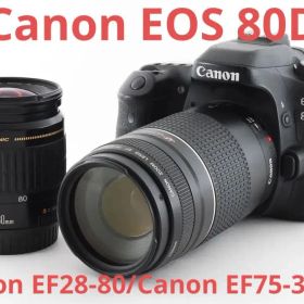 Canon EOS 80D/ダブルレンズセット/EF28-80/EF75-300