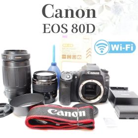 TAMRON 超望遠レンズ✨キヤノン EOS 80D✨️ダブルレンズ 美品 動画