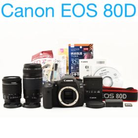 Canon EOS 80D/約2420万画素/標準&望遠ダブルレンズセット