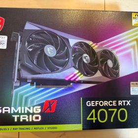 【美品】MSI GeForce RTX 4070 Gaming X Trio