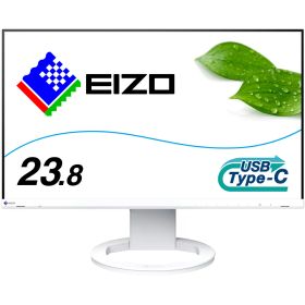 EIZO IPSパネル採用 フルHD対応23.8型ワイド液晶ディスプレイ USB Type-C 70W給電対応 FlexScan EV2480-ZWT 単品購入のみ可（同一商品であれば複数購入可） クレジットカード決済 代金引換決済のみ