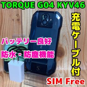 SIMフリー 本体 TORQUE G04 64 GB 074 ブラック 電池良好