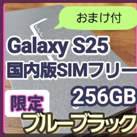 【ほぼ未使用】Galaxy S25 12GB/256GB ブルーブラック