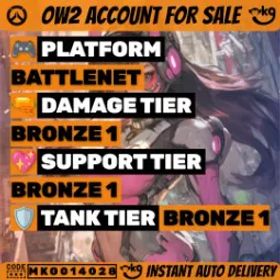 🎮 オーバーウォッチ2 ⭐ トリプルブロンズ ランク 🥉 B1 - B1 - B2 🎯 即時配達!MKG014028