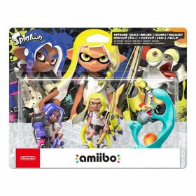【1日はポイント2倍＆クーポン配布】Nintendo 任天堂ニンテンドーamiibo スプラトゥーン トリプルセット インクリング イエロー ブルー コジャケ NVL-E-AE3F(2557394)送料無料