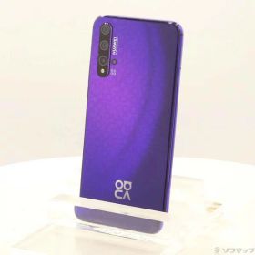 【中古】HUAWEI(ファーウェイ) HUAWEI nova 5T 128GB ミッドサマーパープル YAL-L21 SIMフリー 【368-ud】
