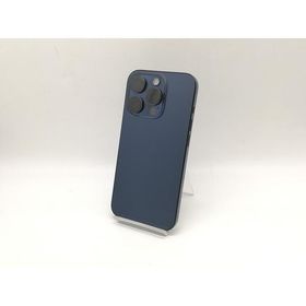 【中古】Apple docomo 【SIMフリー】 iPhone 15 Pro 256GB ブルーチタニウム MTUG3J/A【横浜】保証期間１ヶ月【ランクC】