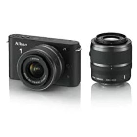 【中古-非常に良い】 Nikon ニコン ミラーレス一眼カメラ Nikon ニコン 1 (ワン) J1 (ジェイワン) ダブルズームキット ブラックN1 J1WZ BK