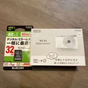 KEIYO Wi-Fiデジタルカメラ AN-DC003 スノーホワイト