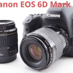 レフカメラ Canon EOS 6D mark II標準&望遠ダブルレンズセット