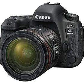 【中古】Canon キヤノン デジタル一眼レフカメラ EOS 6D Mark II レンズキット EF24-70 F4L IS USM付属 EOS6DMK2-2470ISLK-A